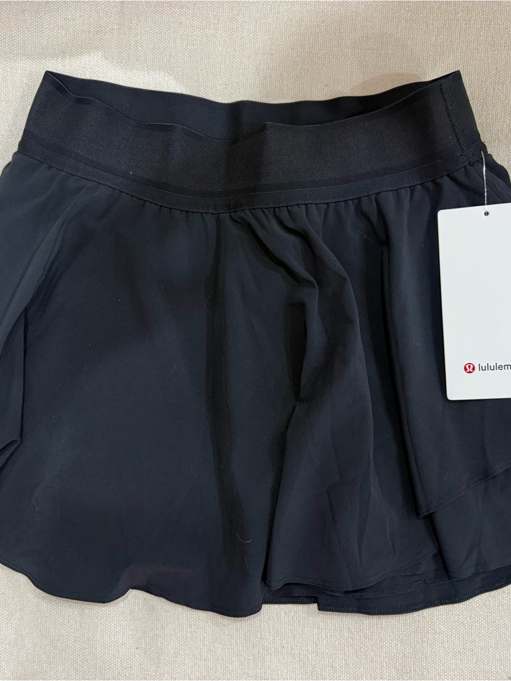 lululemon athletica Black Court Rival HR Skort